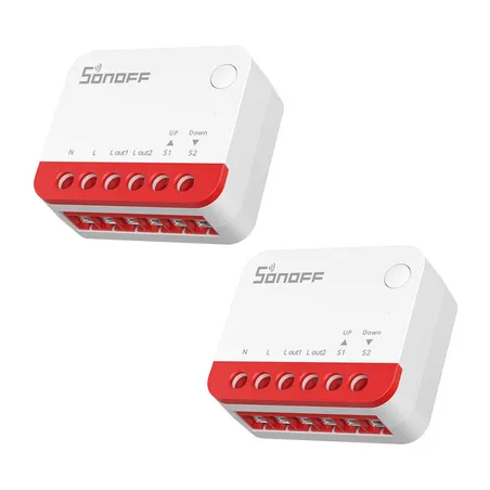 Smart ZigBee roller shutter switch Sonoff MINI-ZBRBS (2pak)